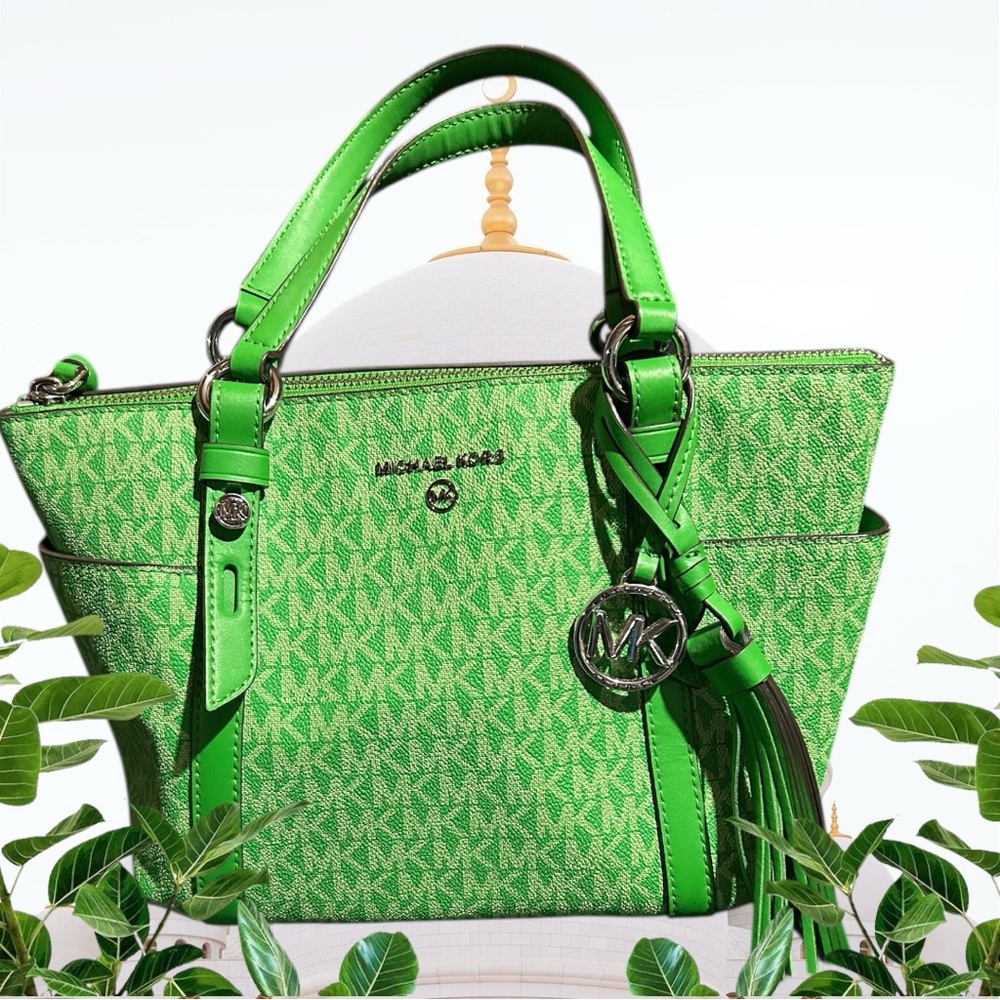 Michael Kors Sullivan Logo Convertible Top Zip Tote.